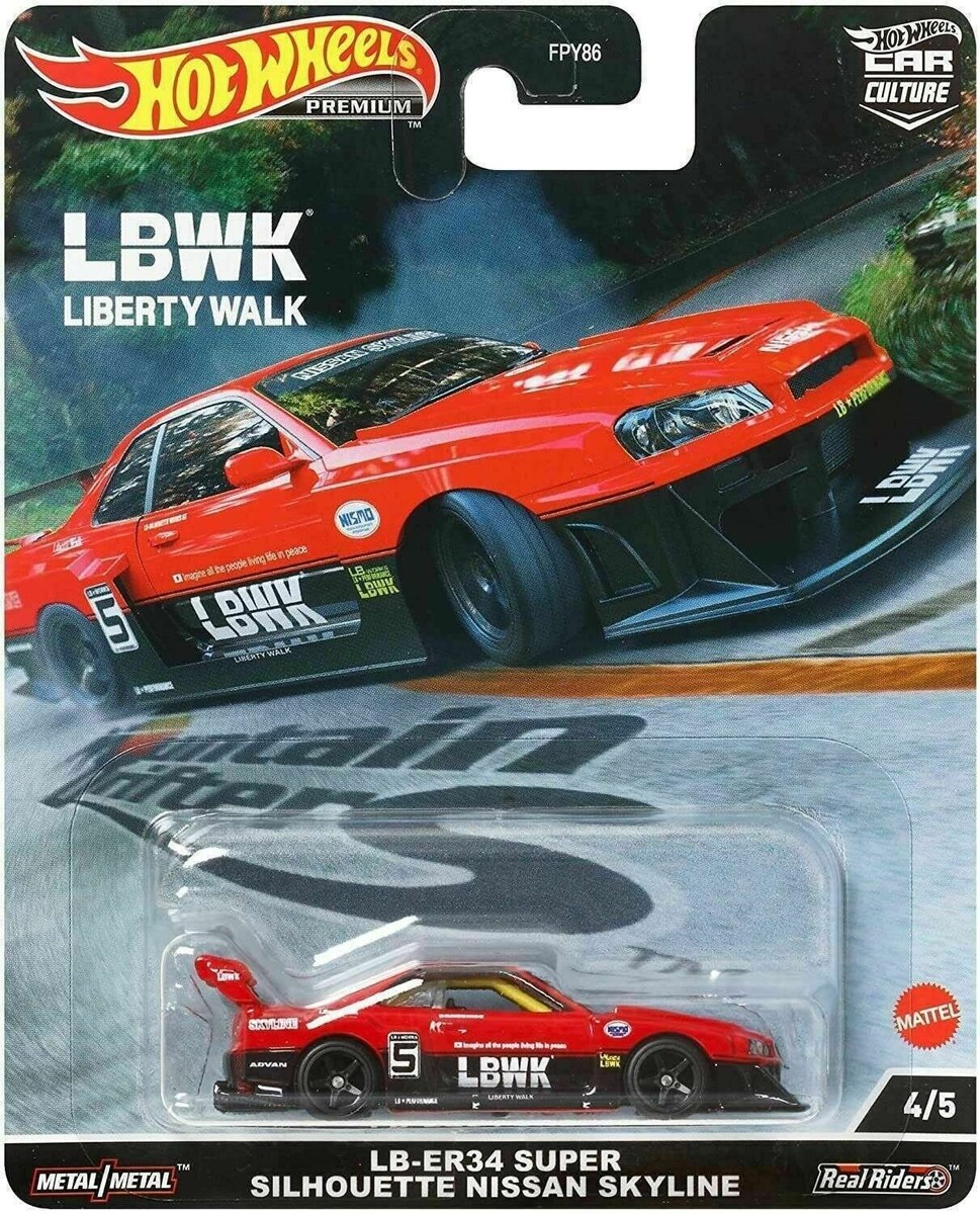 Hot Wheels Premium LB-ER34 Super Silhouette Nissan Skyline Liberty