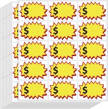 300 Pcs Garage Sale Stickers, 2"X3" Removable Adhesive Yard Sale Price Tag Sti