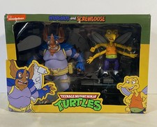NECA Teenage Mutant Ninja Turtles Wingnut & Screwloose Cartoon 2 Pack DAMAGE BOX