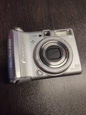 Canon PowerShot A520 4.0MP Digital Camera Silver Tested Works