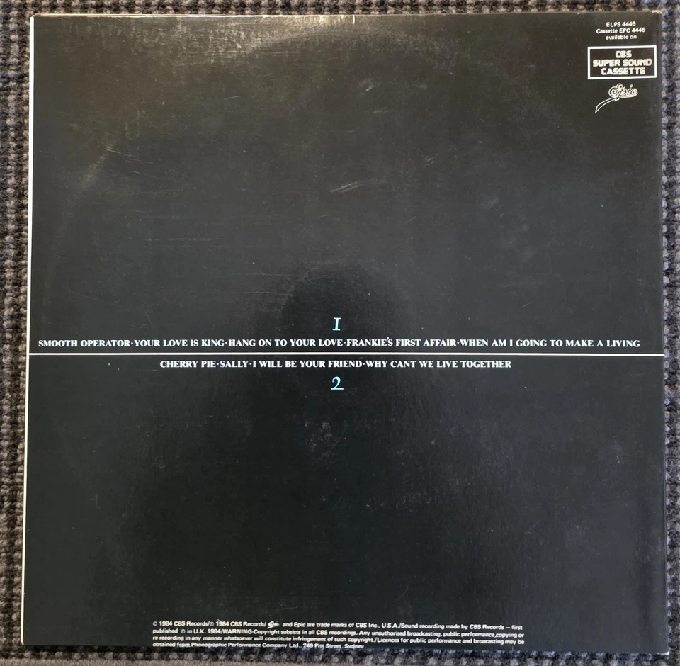 Sade - Diamond Life - Vinyl  LP Album 1984  - Image 2 of 4