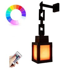 Lantern Wall Led Light Night Decor for Boys Bedroom, 16 Color Changing Pixel ...