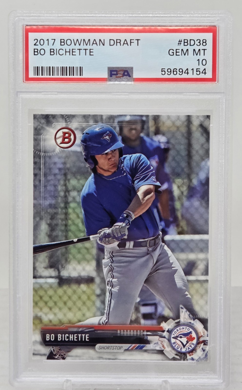 2017 Bowman BO BICHETTE Rookie Card PSA 10 Gem Mint