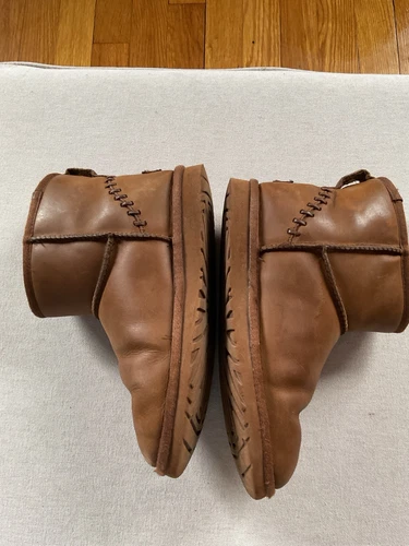 UGG Classic Mini pelle di castagno usatoa t