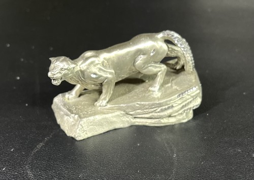 Masterworks 1991 Pewter Peter Sedlow Panther Figure Rare Great Condition Cougar
