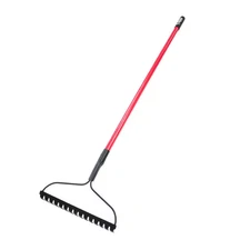 16 In. Bow Rake with 58 In. Fiberglass Handle
