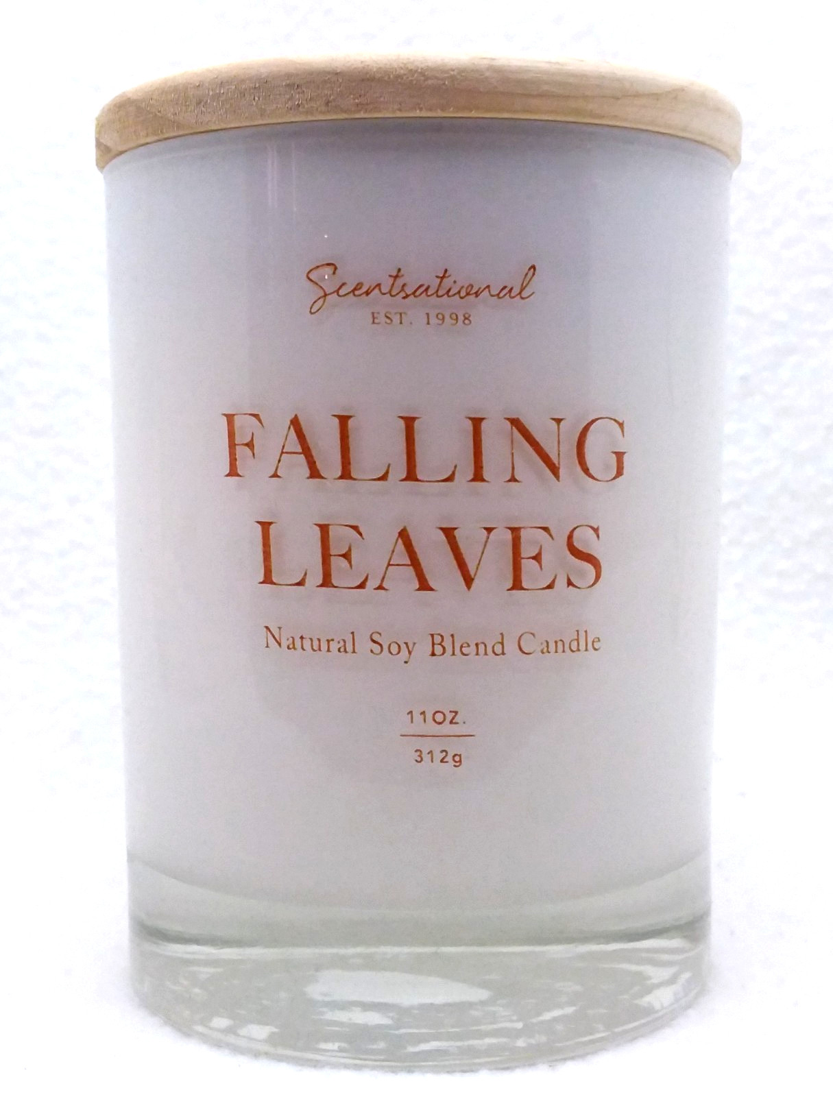 1x 11 oz Scentsational FALLING LEAVES  1- Wick Medium Candle