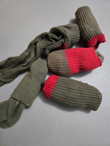 Boy Scouts Of America Vintage Scout Uniform Socks Green And Red 12 Inches 5 Pair