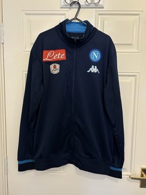 Seltene Kappa Napoli SSC 2015/2016 Reißverschluss Fußball Trainingsjacke Large Herren
