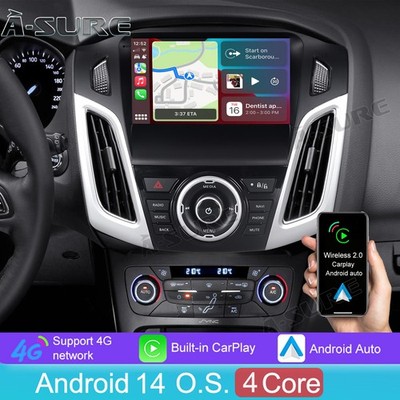 Android 14 Für Ford Focus III MK3 2011-2018 Autoradio Carplay GPS WiFi FM 2+64GB