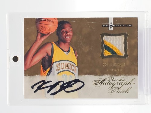 KEVIN DURANT 2007-08 HOT PROSPECTS RPA ROOKIE PATCH AUTO /399 #123 SONICS Q7217