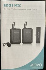 Movo EDGE-DI-DUO Wireless Lavalier Microphone System for iPhone, Lightning, iOS