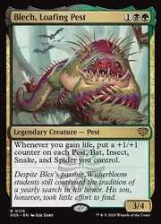 Blech, Loafing Pest #176 Foil Rare Secrets of Strixhaven
