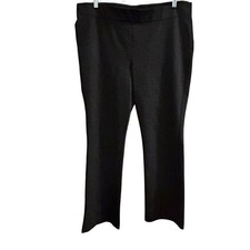 Simply Vera Vera Wang Women's XL Dark Gray Dress Pants Straight Leg