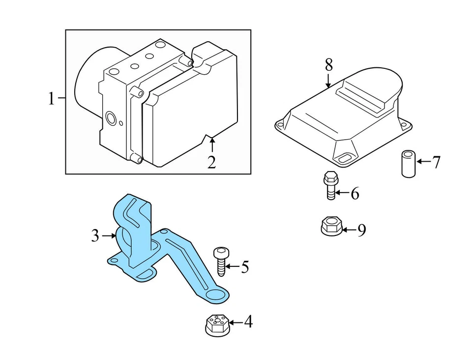 BMW 435I XDRIVE GRAN CUPÉ 2015-2016 - BOMBA ABS/soporte de montaje de módulo 6798904 Foto 3 de 4
