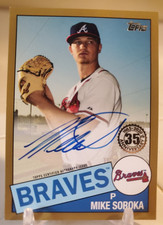 MIKE SOROKA 2020 Topps Gold Border 1985 SP AUTO On-Card Autograph Card #/50 CUBS