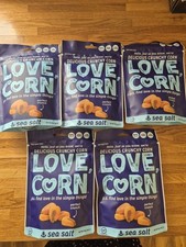 Love Corn Sea Salt 115g 5 Pack, Brand New Vegan Gluten Free Snack BBE 30/04/2027