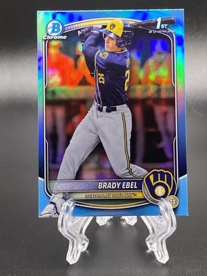 2025 Bowman Draft - Chrome Brady Ebel #BDC-194 Sky Blue Refractor (1st)