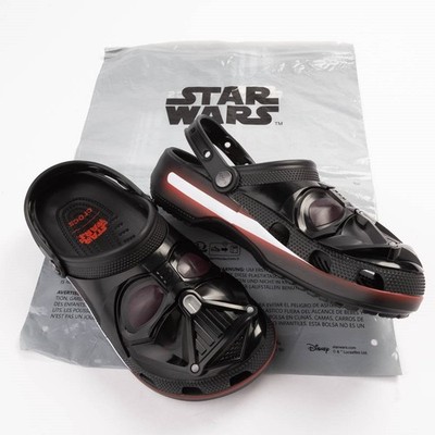 Crocs STAR WARS Darth Vader Classic Clog Men s Size 8 Sandals Shoes Comfort NEW