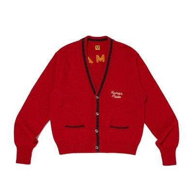 Human Made Cardigan Car Club Knit Chain Stitch Size Medium Brand New