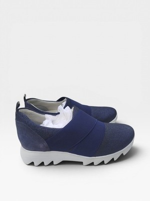 Stonefly Speedy Lady Blau Glitzer Memory Slipper Damen Komfort Schuhe