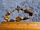 Beautiful Vintage Bracelet Costume Jewelry Glass, Pearl, and Metal Beads