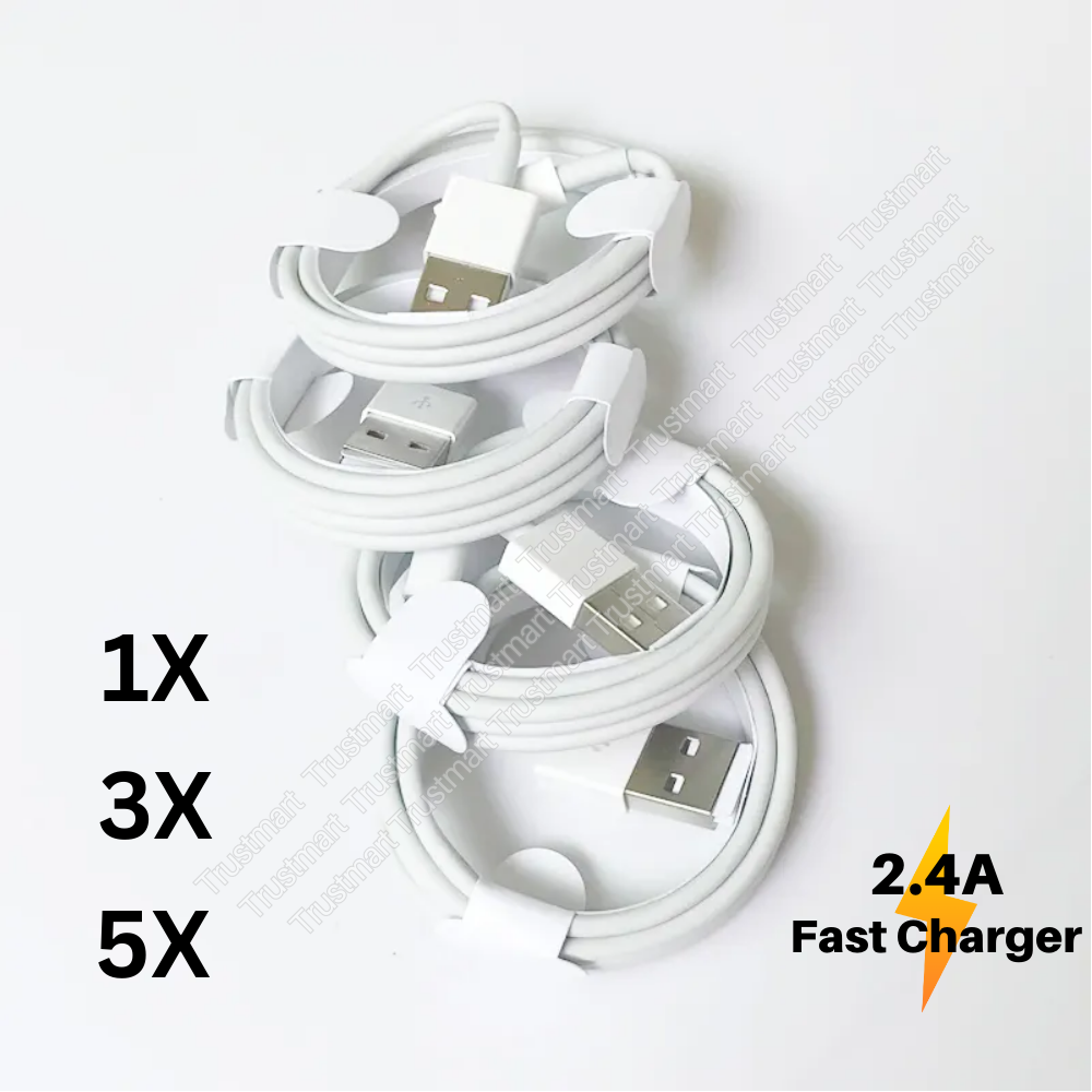 1/3/5X USB Fast Charger Cable For iPhone 14 13 11 Pro XR 8 SE Charging Cord LOT