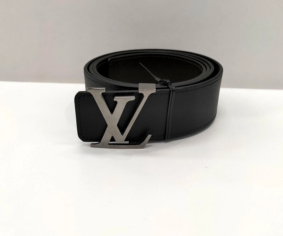 LOUIS VUITTON BELT Leather Black L 1170 mm made in France Men's Accessories  Used