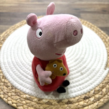 Ty Peppa Pig Plush Holding Bear 6" Stuffed Animal