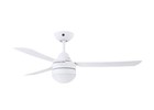 Ceiling fan with light kit and remote control Bayside Megara White 122 cm 48"