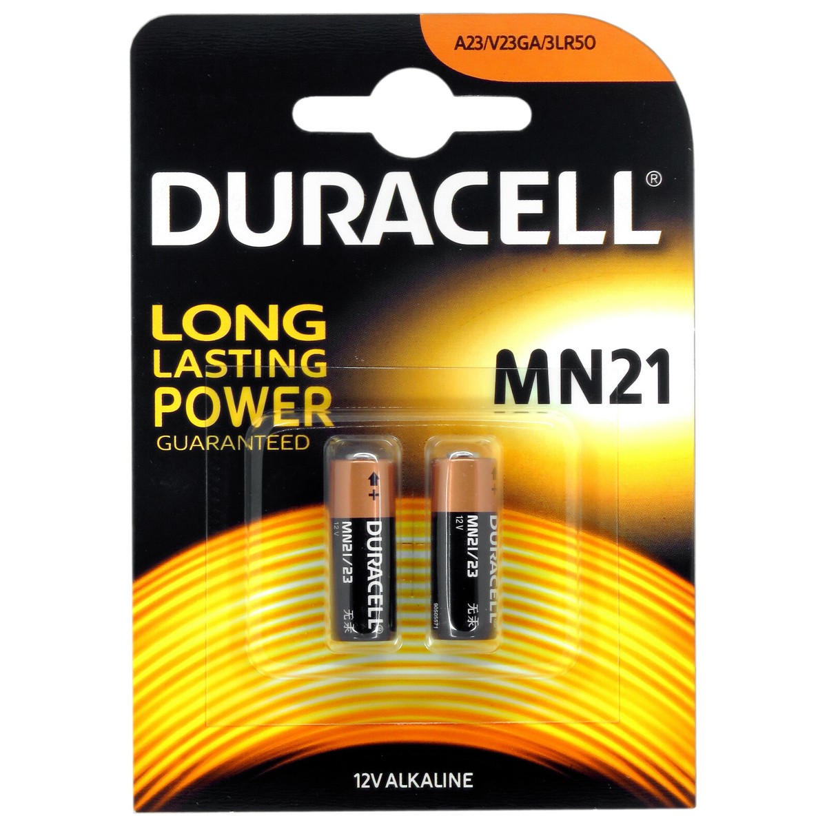 Duracell MN21 Alkaline Batterie 12V - 2 Stück Packung (3LR50) Für Alarme & Fernbedienungen