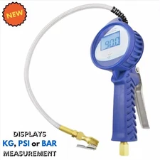 Digital Tire Inflator Deflate Measure Tire Pressure Gauge Air Chuck KG PSI BAR