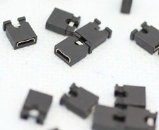 100Pcs Black 2.54mm Jumper Cap mini Jumper Short Circuit Cap Connection