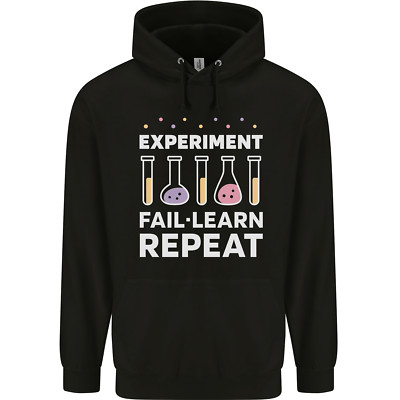AWDis Herren Kapuzenpullover 80% Cotton Hoodie Science Experiment Fail Repeat