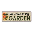 Welcome To My Garden Rustic She Shed Metal Sign 106180091031