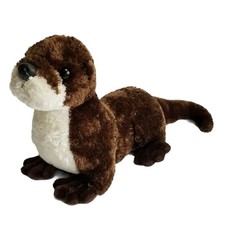 OTTER Plush Toy 16" AURORA World River Otter Beanbag Stuffed Shaggy Fur 2017