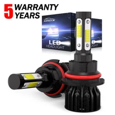 LED Headlight Bulb 9007 HB5 High/Low Beam 50000LM Super Bright White Lamps 2x