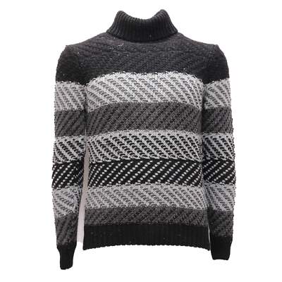 1993AM dolcevita uomo GIANNI LUPO man wool sweater black