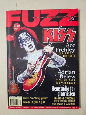 KISS Ace Frehley SUPER RARE Vintage 1997 FUZZ Swedish Rock