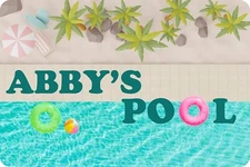 Funny Swimming Pool Custom Name Metal Tin Sign Retro Wall 8x12