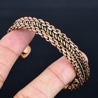 Pure Copper Magnetic Adjustable Handmade Vintage Bangle Jewelry CB-04-0051 — photo 4