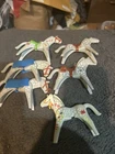 Lot Of  6 Vintage - Playmobil 1974 Geobra - Western Horse