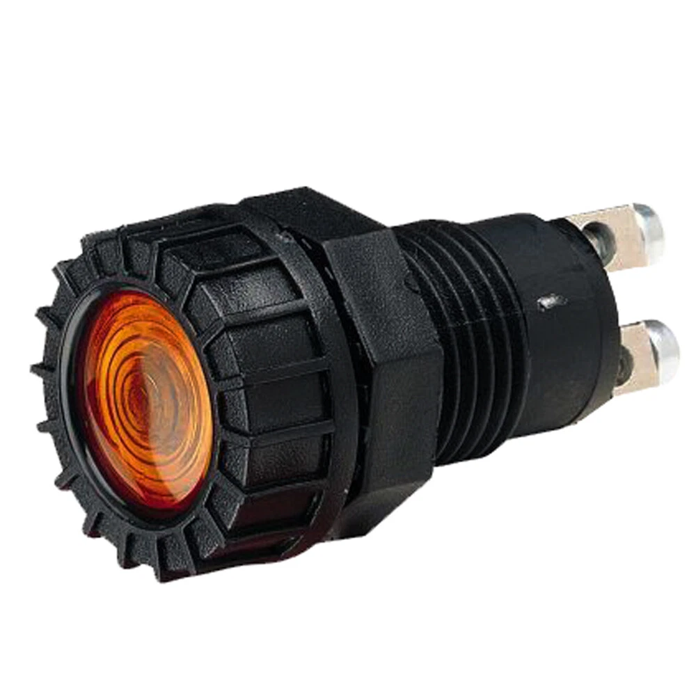 Narva 62070BL 12V Pilot Light Amber Screw on Terminals Mount Hole