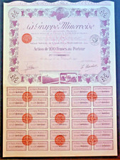 Francja: La Grappa Minervoise SA, Montrouge 100 FF 1930
