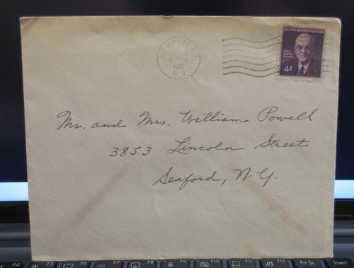 Vintage Period Use Envelope with 4¢ John Foster Dulles US Stamp - Used