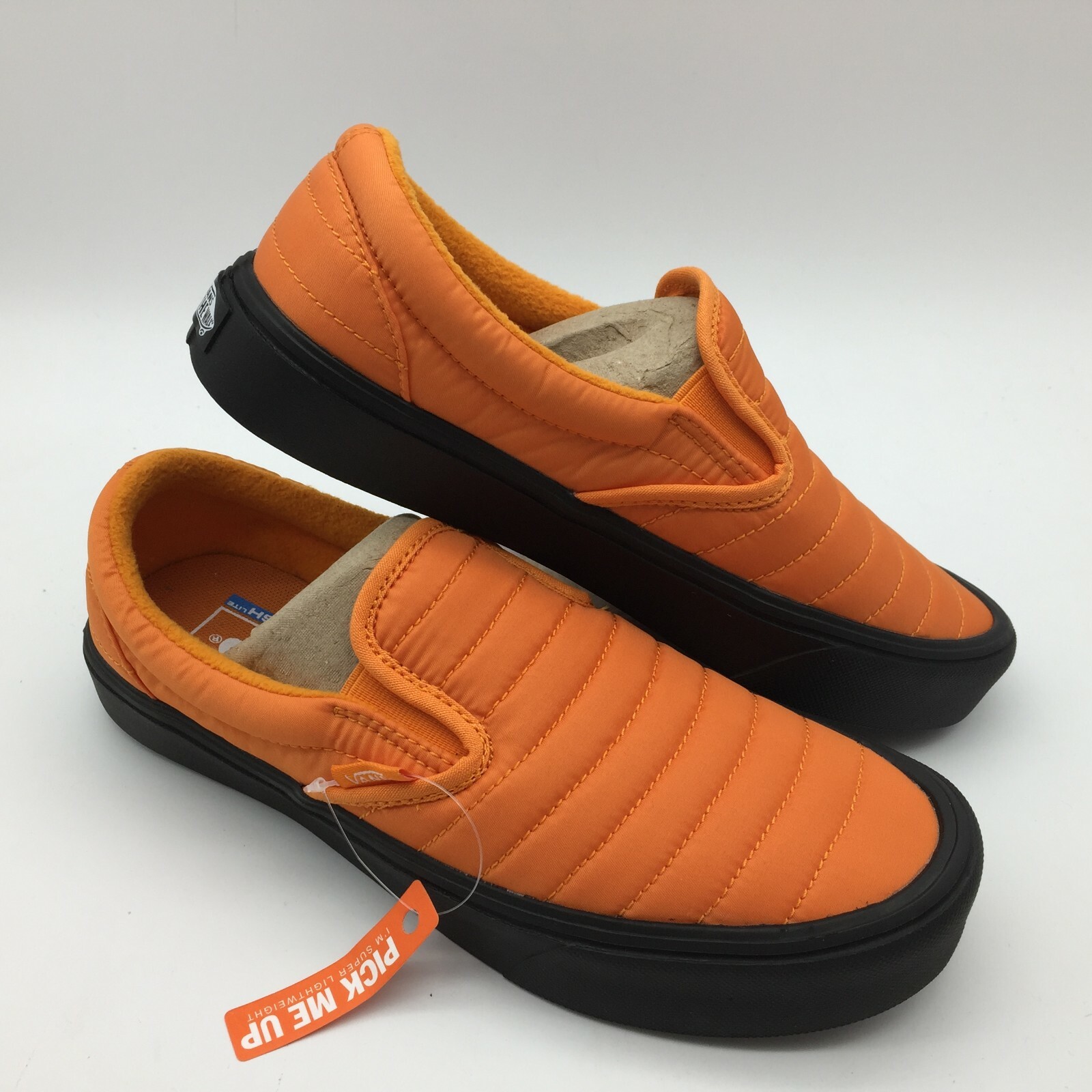 orange and black vans