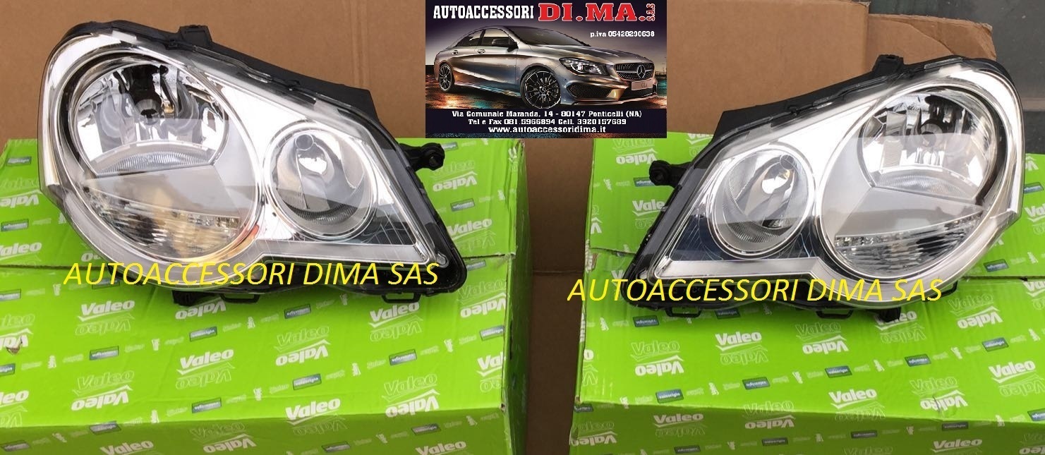 COPPIA FARI FARO FANALE PROIETTORE VW POLO 2005-2009 NUOVI ORIGINALI VALEO