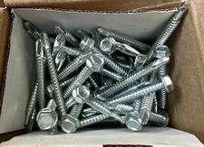 Self Drilling Screw Hex Washer Head Zinc Played 1.2x2  50-pack Fabory  (Loc A-3)
