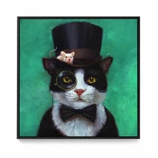 TUXEDO CAT by Lucia Heffernan Wall Art