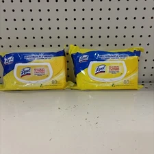 LYSOL Disinfecting Wipes - Lemon & Lime Blossom Flatpack 80 ct. (Pack of 2)
